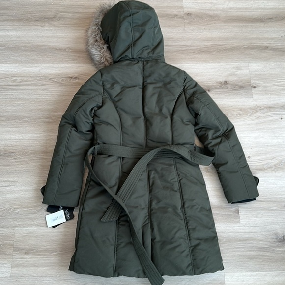 Ralph Lauren Women's Parka with Faux Fur Trim Loden size small - Picture 7 of 8